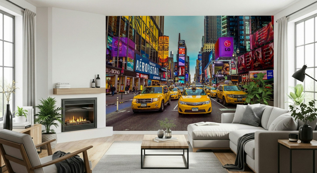 New York's Urban Pulse Wall Mural