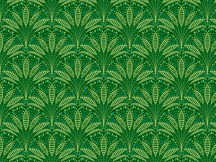 Artdeco Green Palm Wallpaper