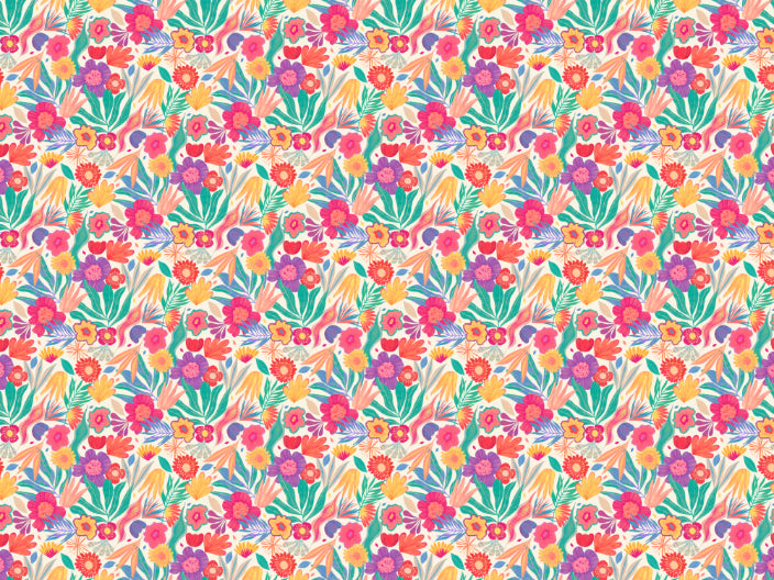 Exotic Blooms Wallpaper Mural