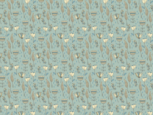 Naive Blooms Wallpaper