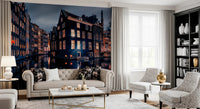 Canal reflection wall mural suits classic decor