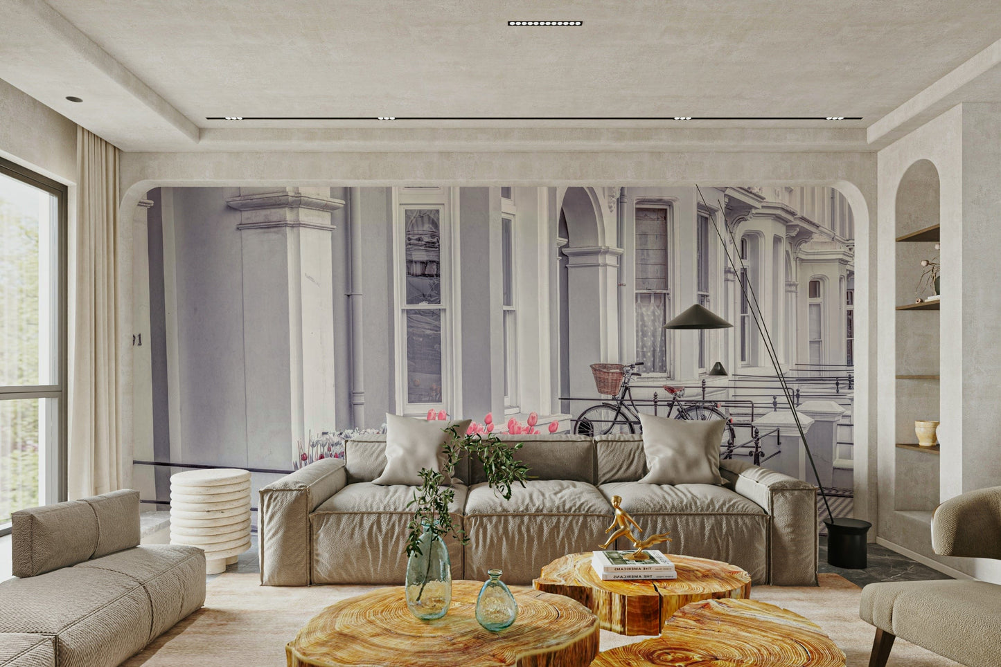 English Houses Facade Wall Mural