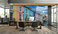 Notting Hill wallpaper for a living room.

