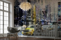 Contemporary NYC cityscape collage for interiors

