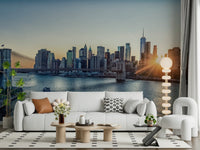 NYC Skyline at Dawn Wall Mural