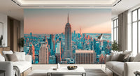 NYC Sunrise Skyline Wall Mural