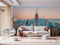 NYC Sunrise Skyline Wall Mural