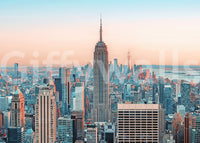 NYC Sunrise Skyline Wall Mural