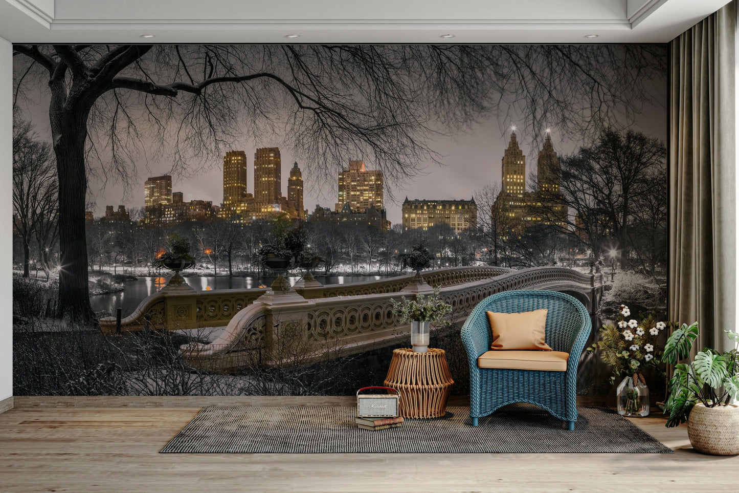 NYC Winter Lights winter scene

