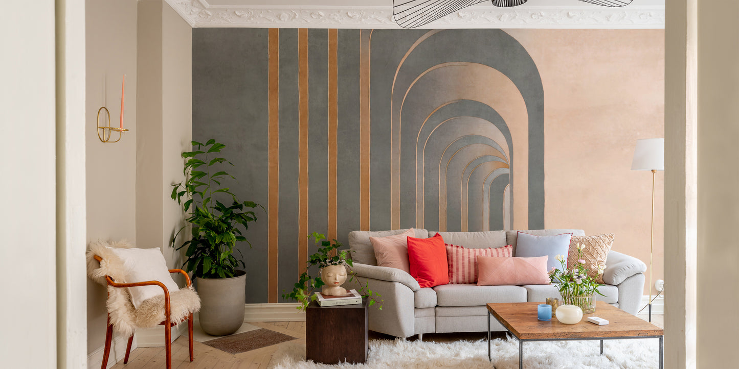 Modern Grey Textured Wallpaper