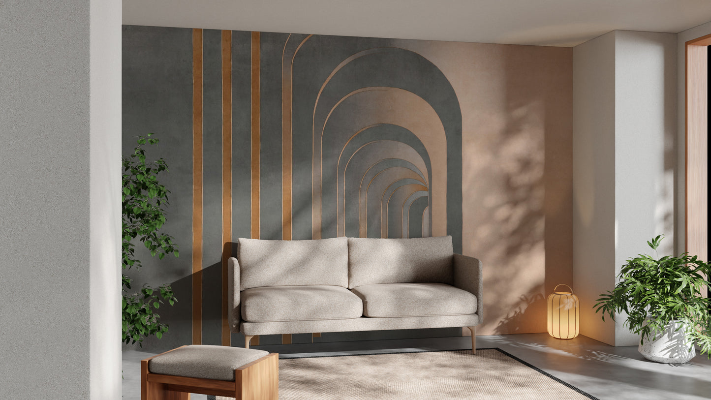 Modern Grey Textured Wallpaper