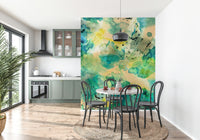 A classic abstract design wallpaper for walls.