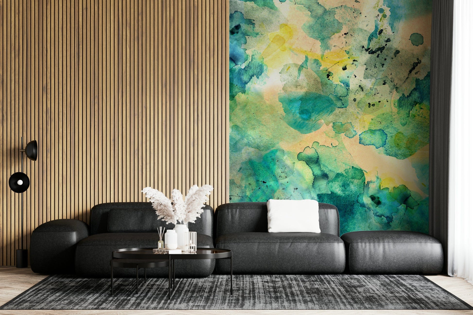 A serene underwater scene wall mural for your decor.