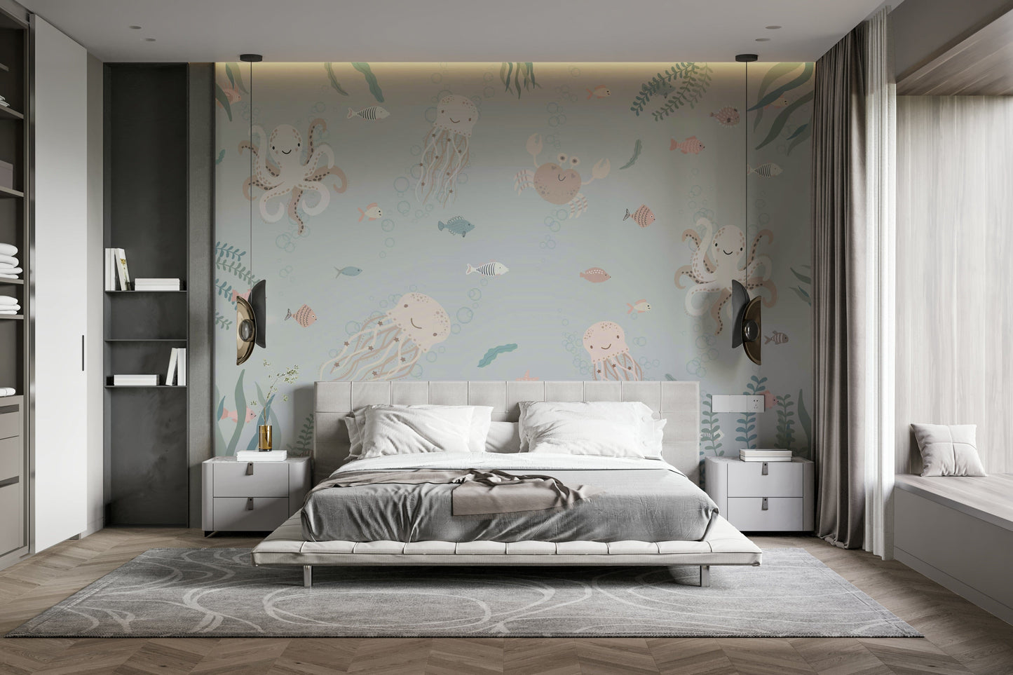 The image is suitable for a children's room or a playroom.

