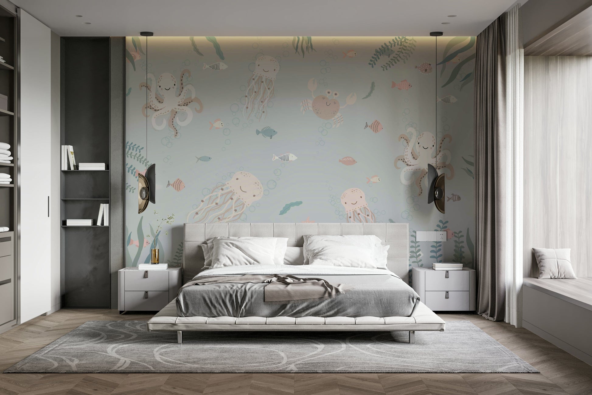 The image is suitable for a children's room or a playroom.

