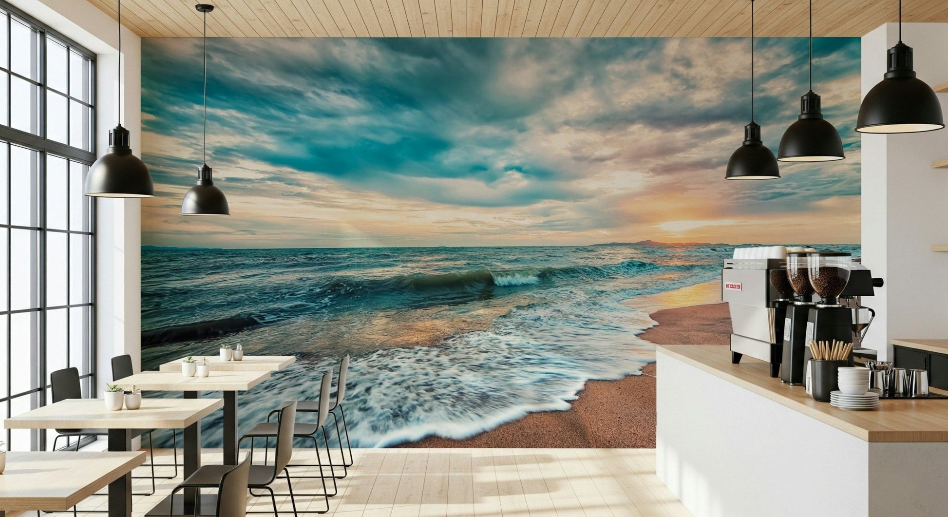 Ocean Hues Wall Mural