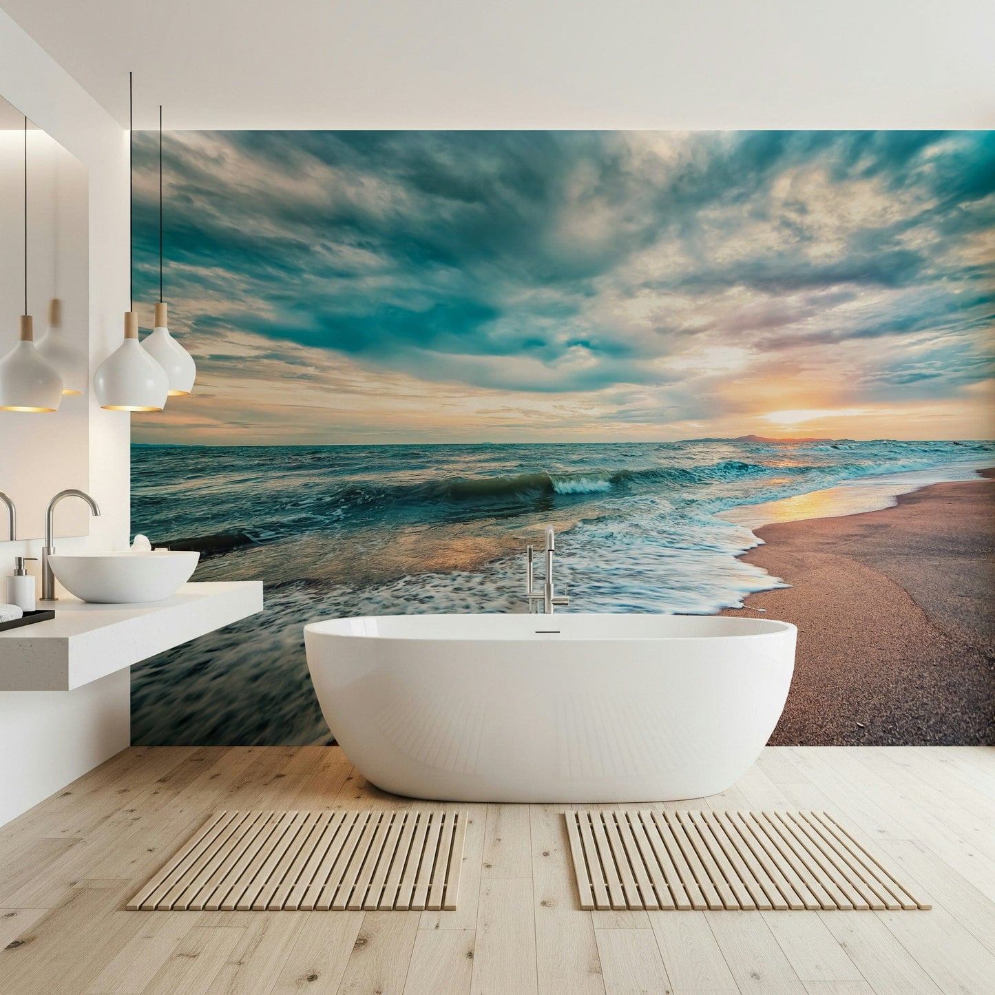 Ocean Hues Wall Mural