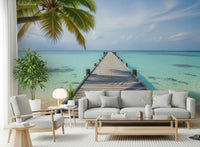 Ocean Pier Dream Wall Mural