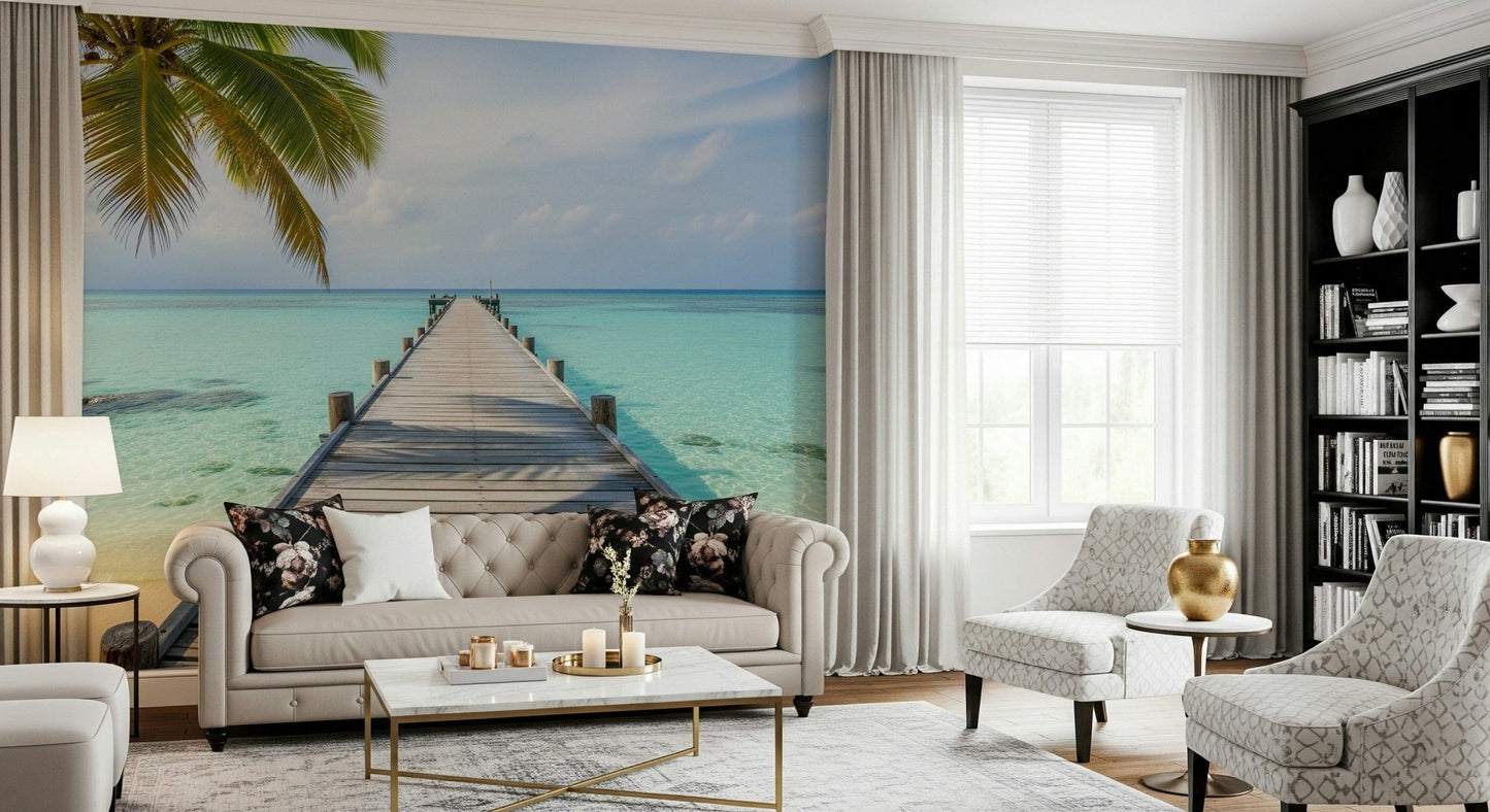 Ocean Pier Dream Wall Mural