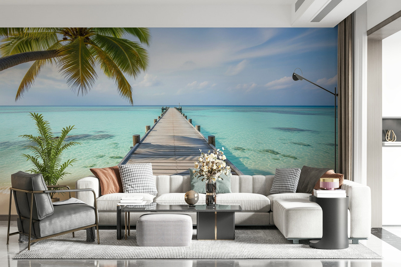 Ocean Pier Dream Wall Mural