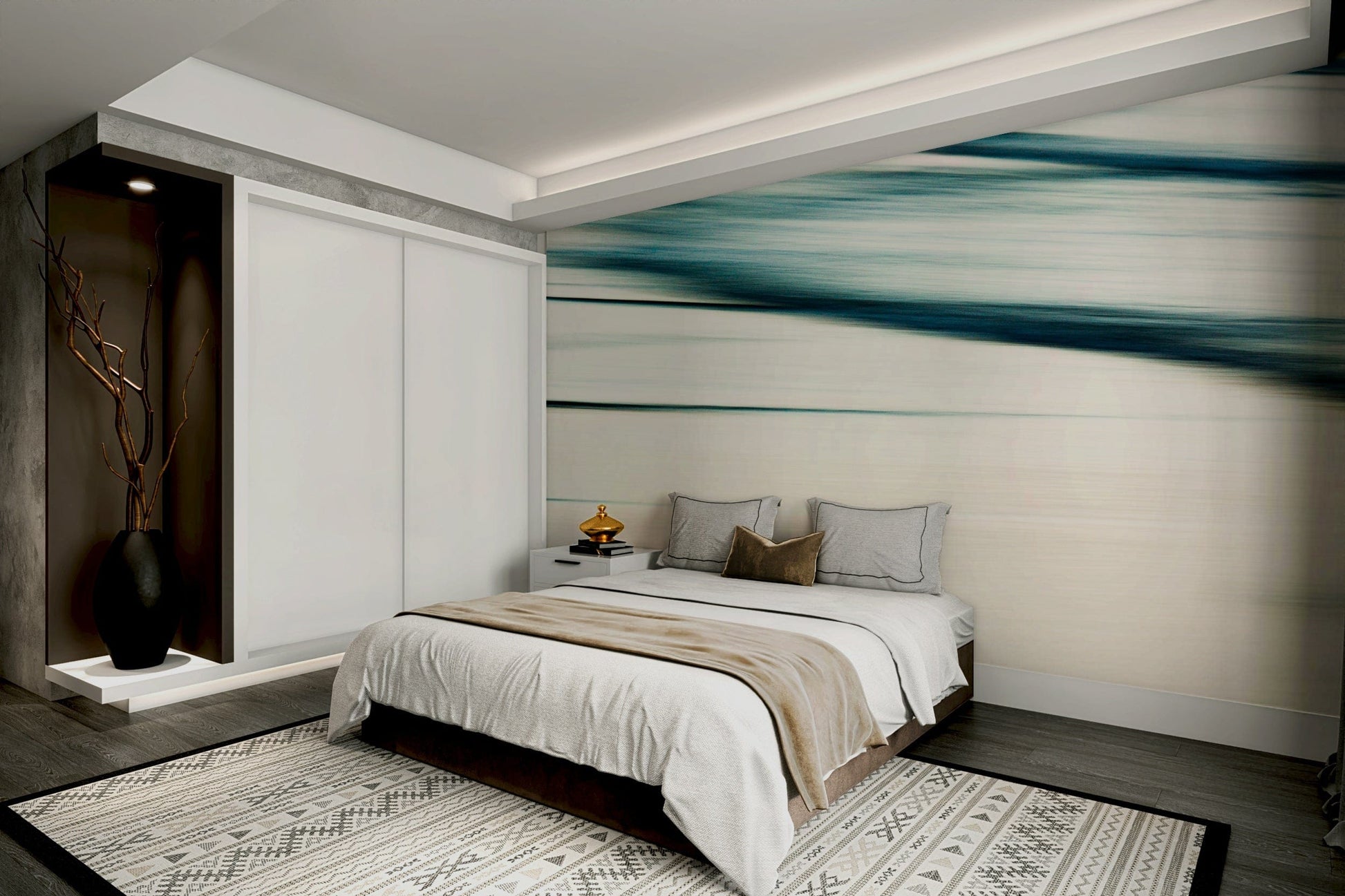 A classic abstract ocean wallpaper for walls.

