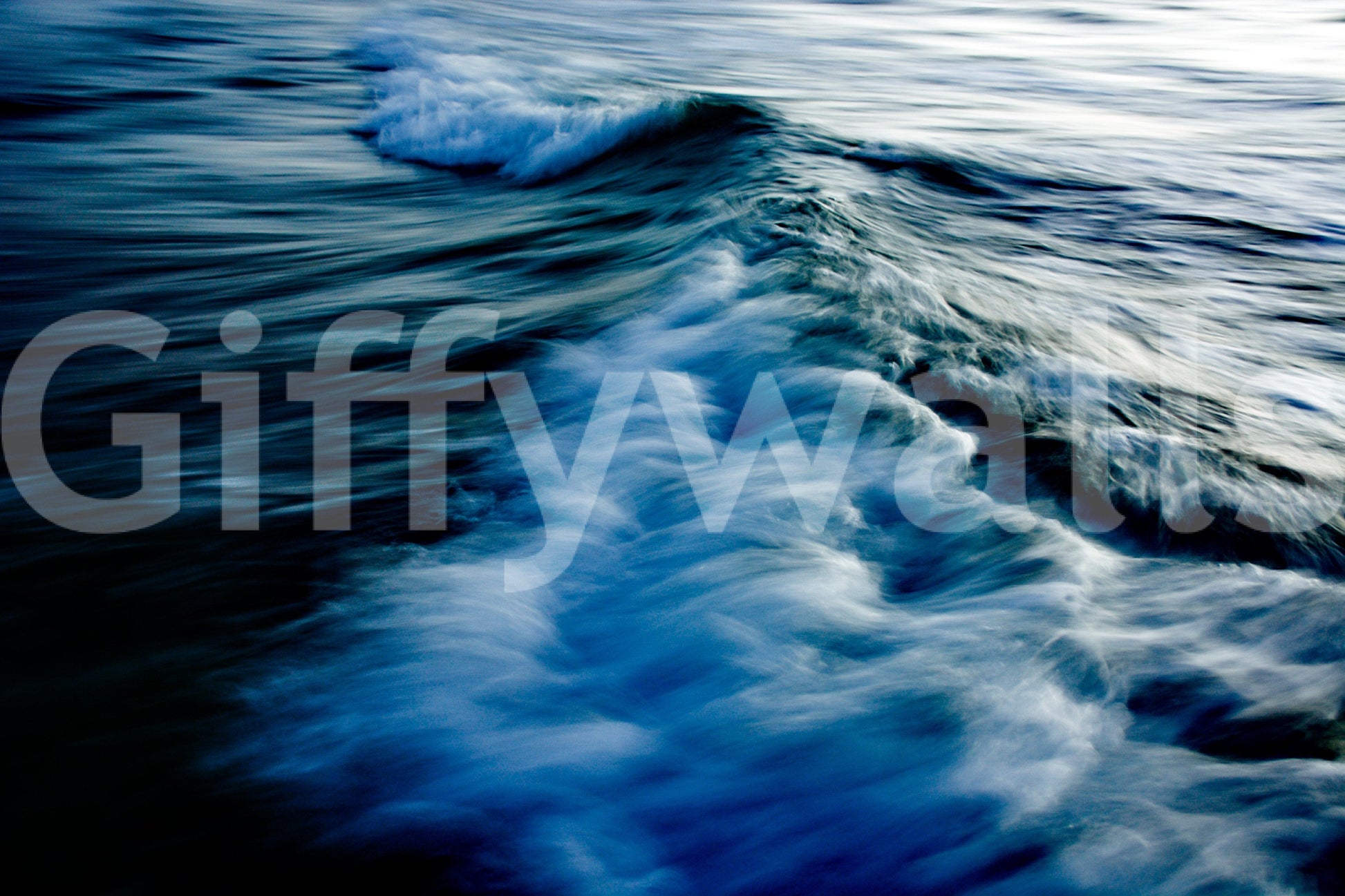 A high-quality serene ocean wall mural for walls.

