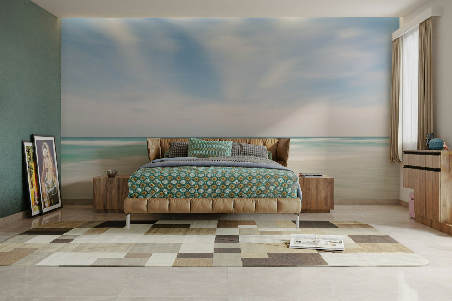 Delicate waves gently caressing the shoreline

