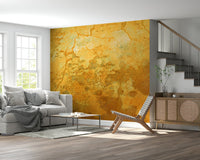 Sunbaked cracked wall mural with natural patina look