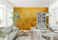 Old peeling wall mural with layered rustic texture