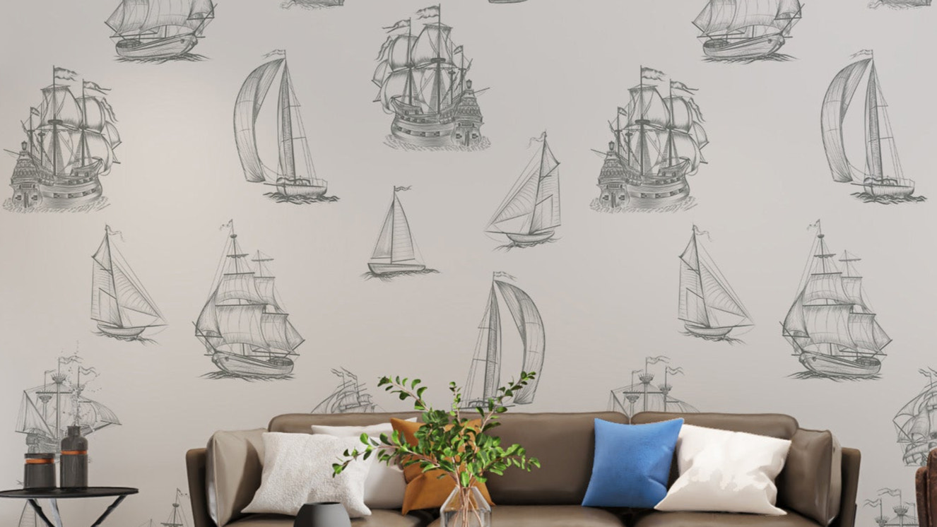 Old World Sailing Wallpaper Mural