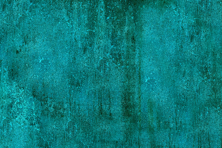 Turquoise Rustic Concrete Texture Wallpaper Mural in your room — zoomed