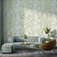 Summer meadow wallpaper with wildflowers

