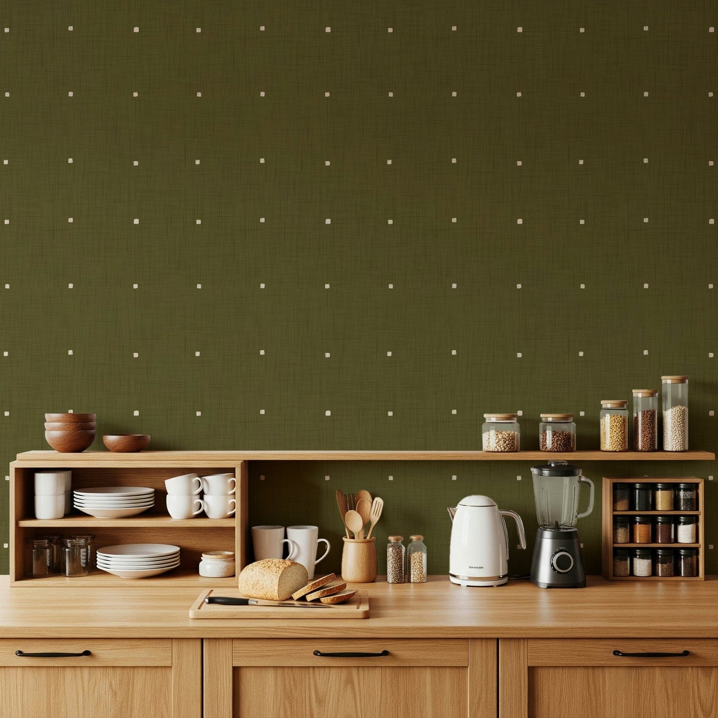 Olive Grove Texture Wallpaper⁠