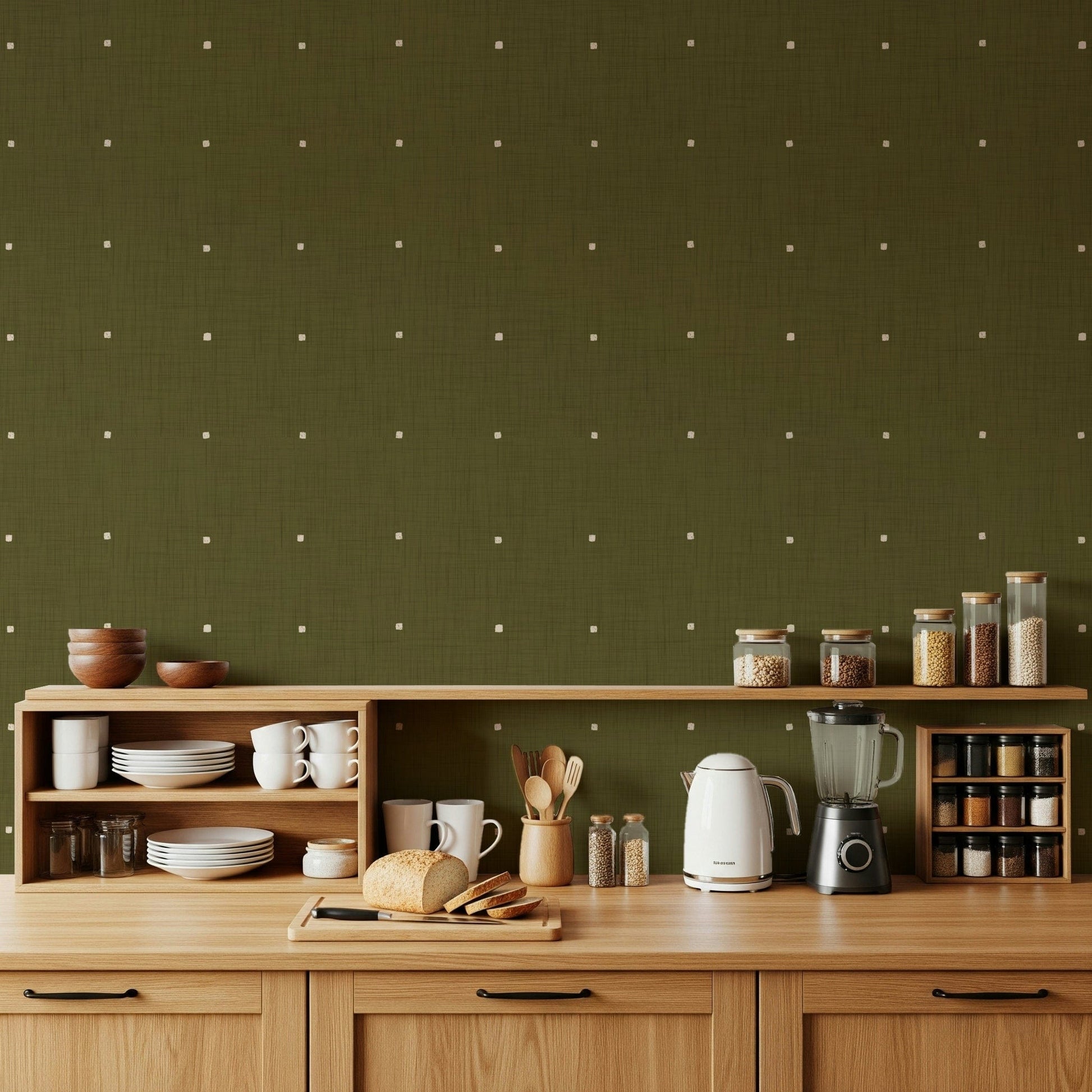 Olive Grove Texture Wallpaper⁠