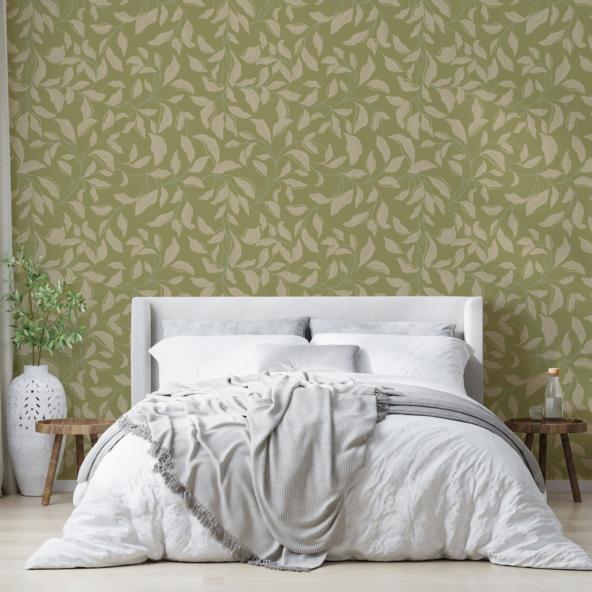 Suitable for a bedroom, living room, or a nature-inspired, calming interior.
