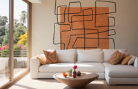 Abstract One Line Wallpaper Mural