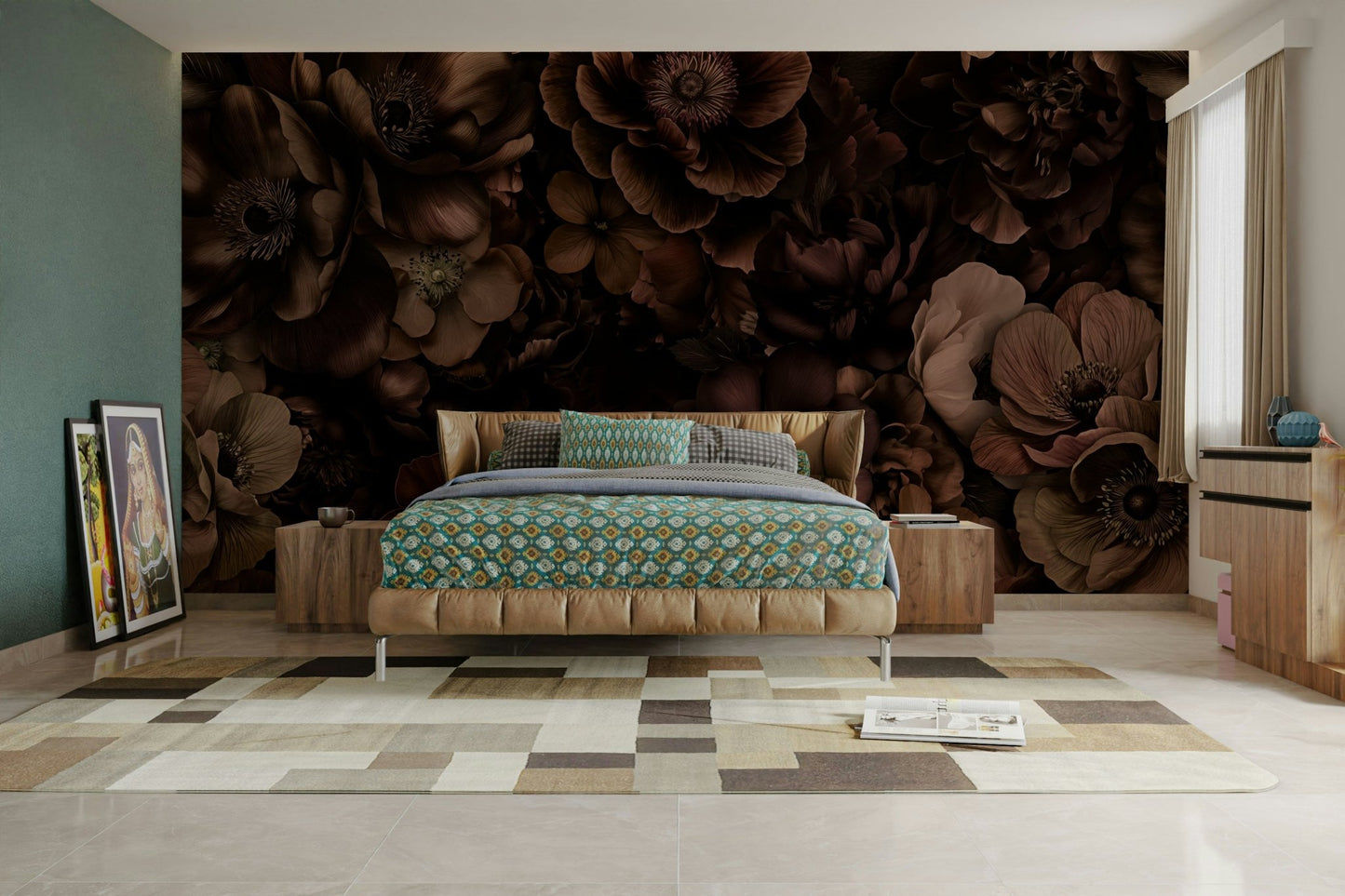 The mood is sophisticated and peaceful.

