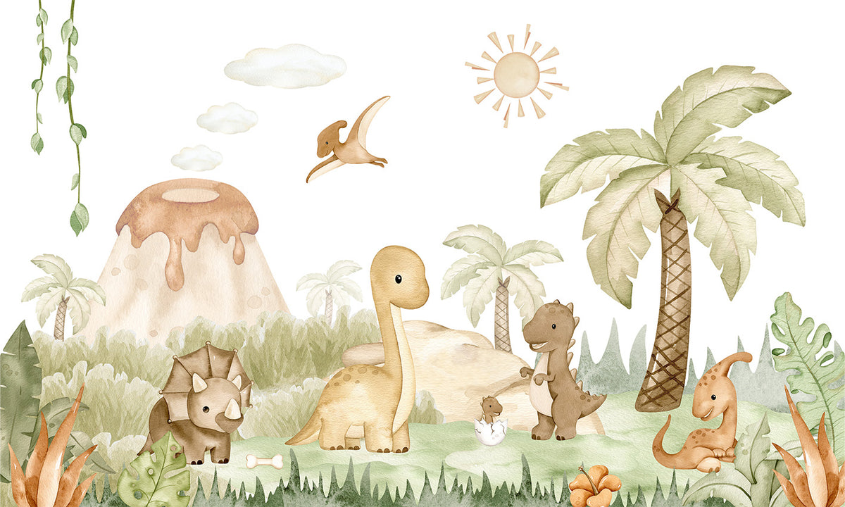 Dino Baby Wall Mural in your room