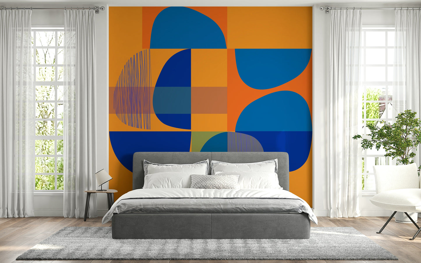 Stylish Vivid Geometry pattern, impressive wall paper option.