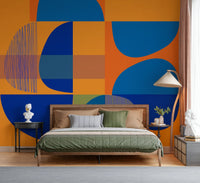 Creative Vivid Geometry composition, impactful wall decoration.