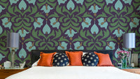 Orbisca - Art Nouveau Flora Wallpaper⁠