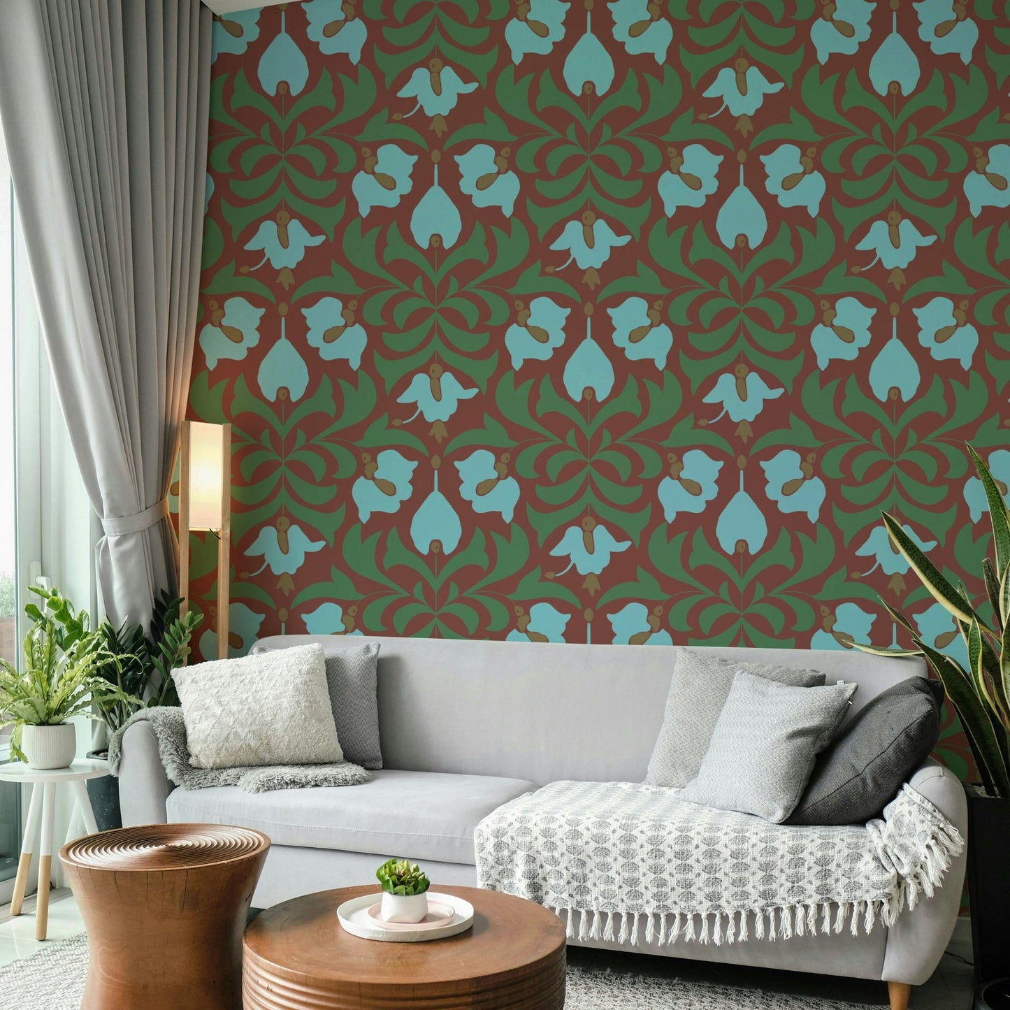 Colors are typically earthy, muted, and organic.