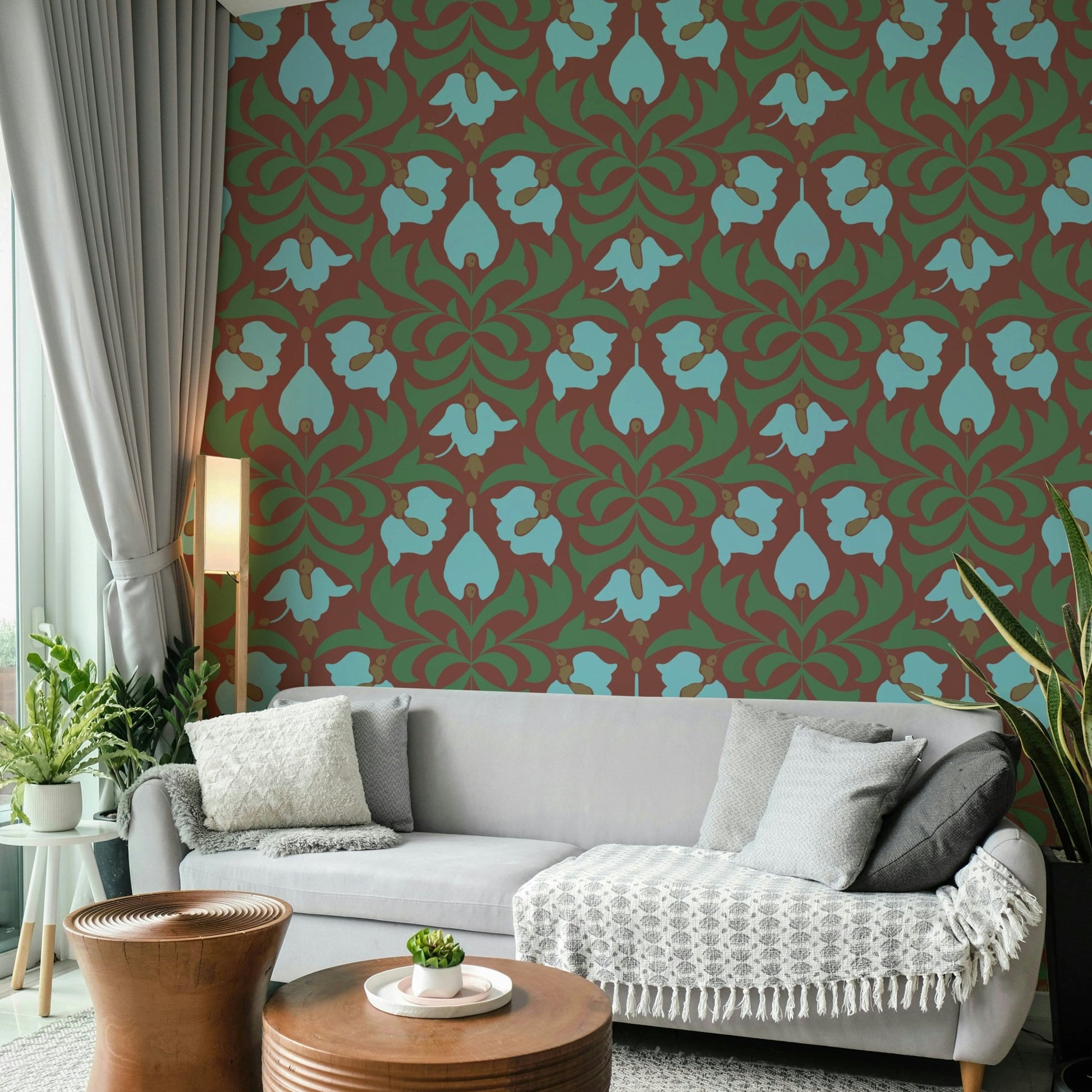 Colors are typically earthy, muted, and organic.