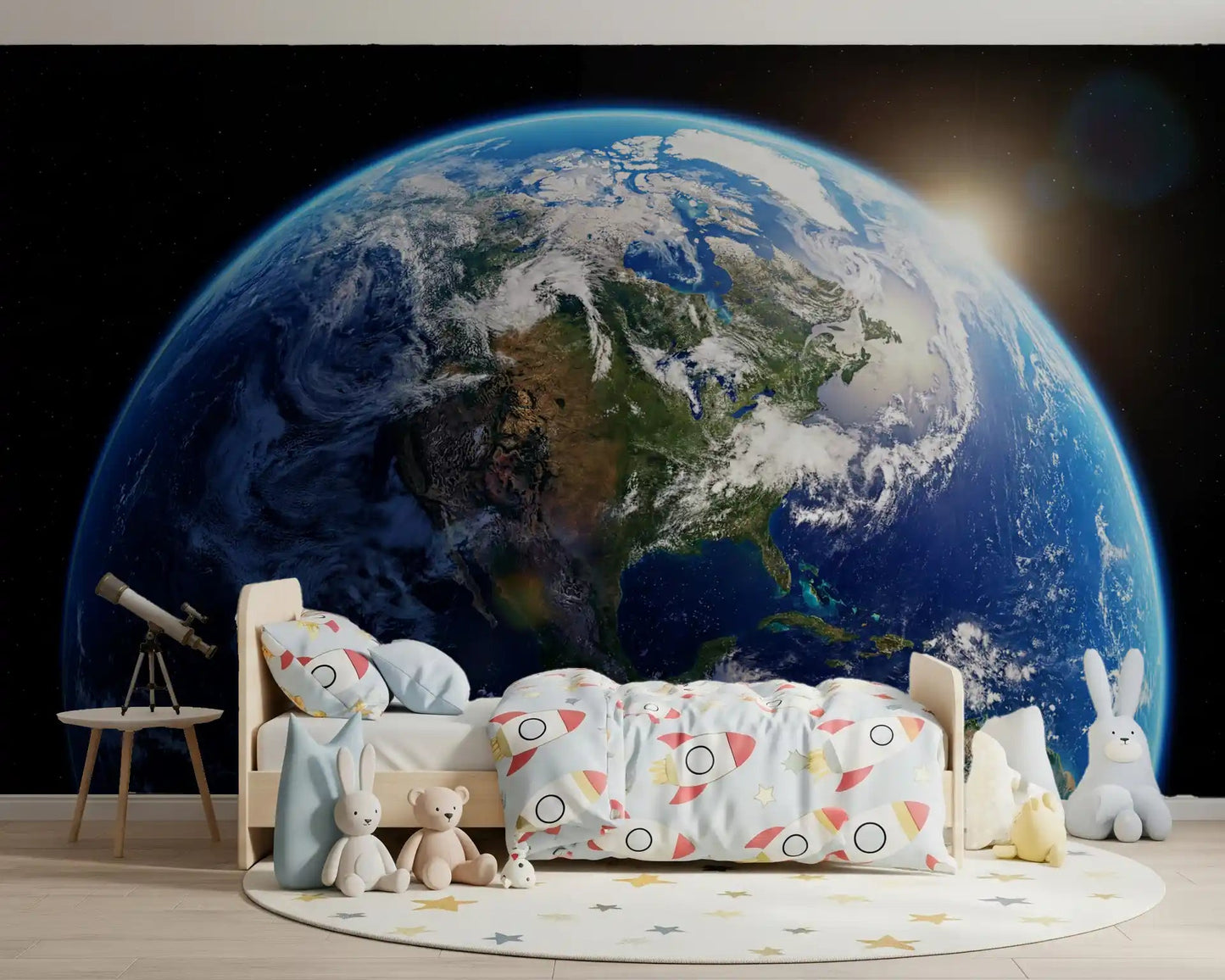 Orbital Dawn Wall Mural