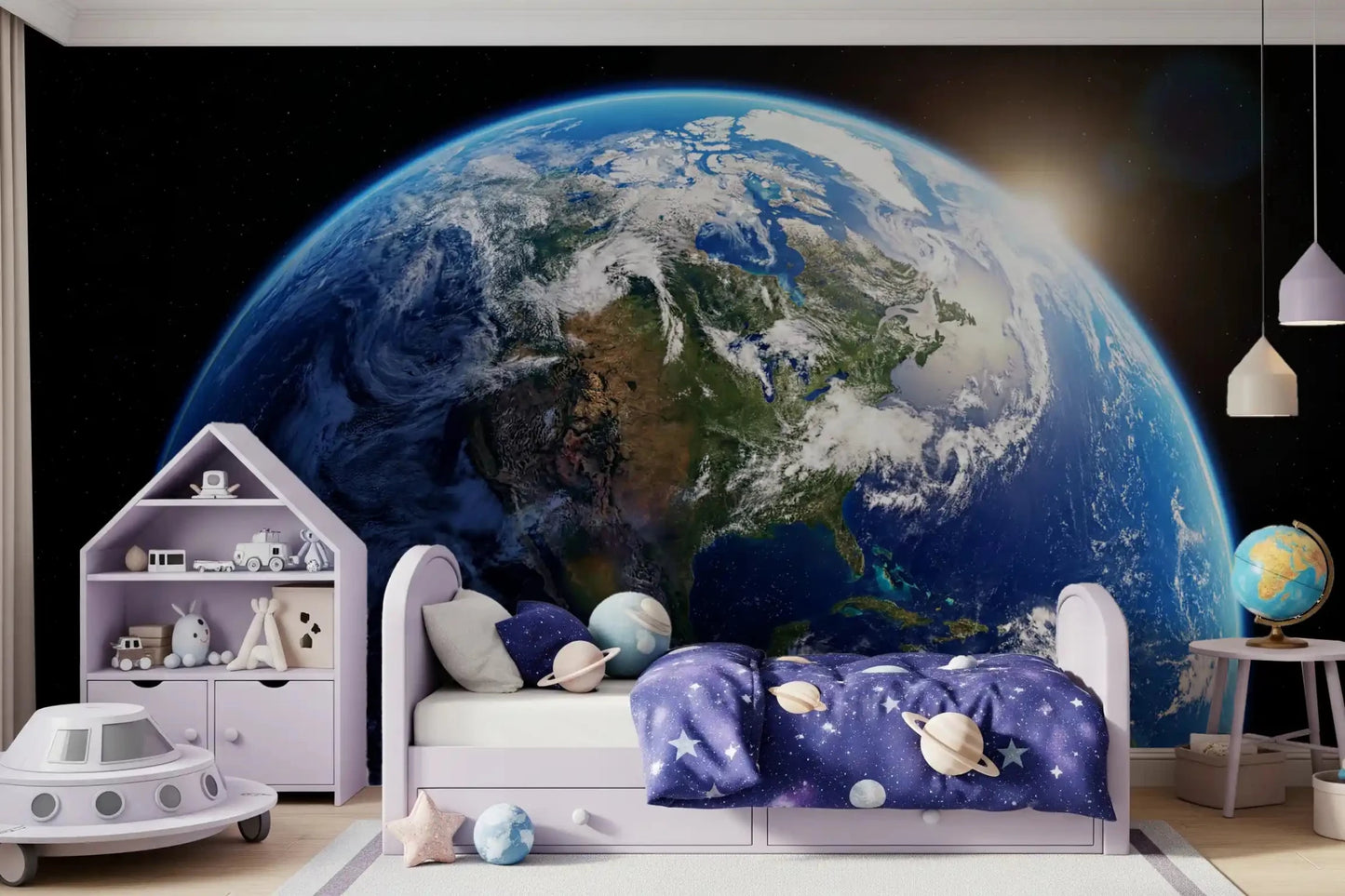 Orbital Dawn Wall Mural