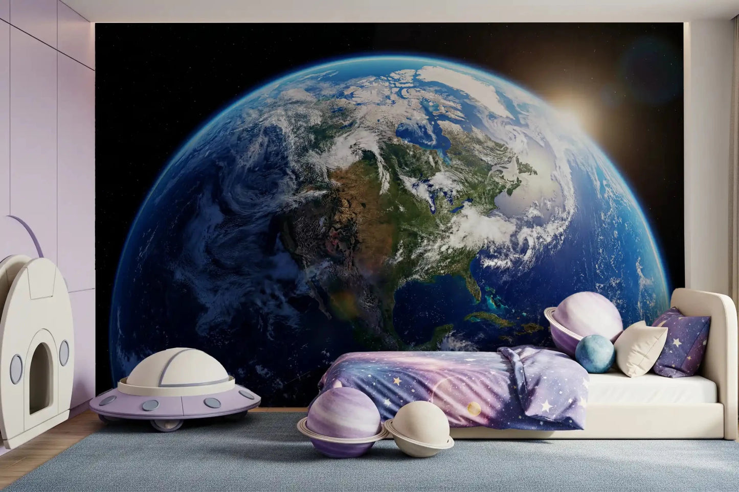 Orbital Dawn Wall Mural