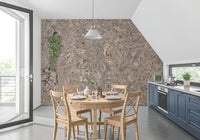 Organic Cork Grain Flow Wall Mural