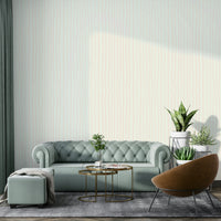 Wavy pink line wall mural with natural flow

