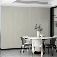Flowing pink line mural for gentle interiors

