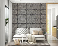 Nature-inspired fern print in earthy tones

